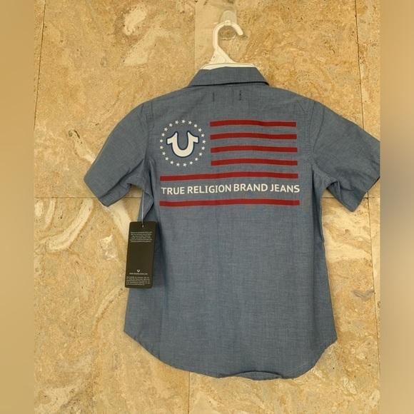 True Religion Button Down Kids Shirt - Picture 1 of 7